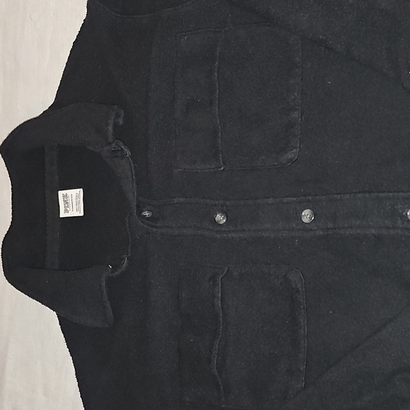 Victoria's Secret Pink Fleece Black Shacket XL - Picture 10 of 13